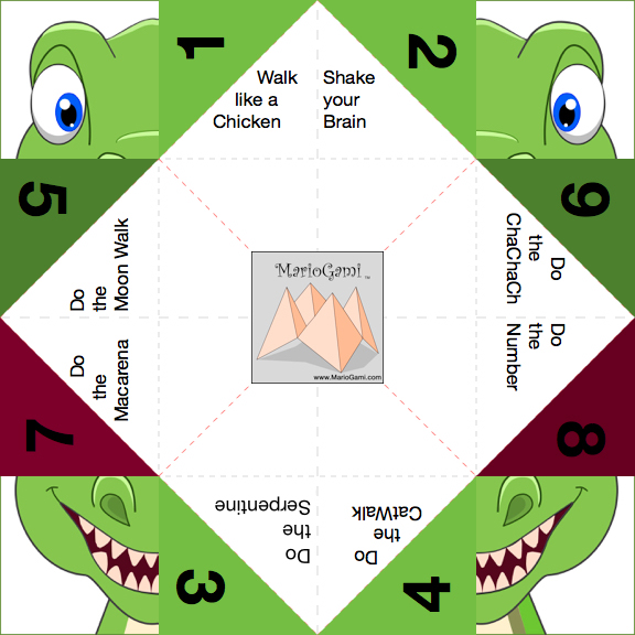 Fortune teller origami dragoon